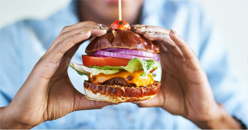 no meat factory burger