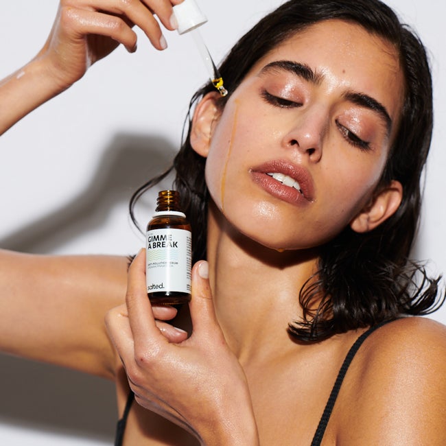 salted product with model