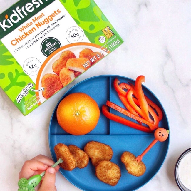 kid eating kid fresh food