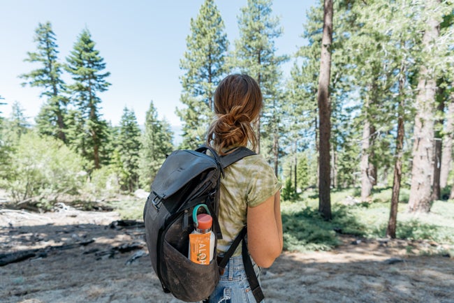woman hiking